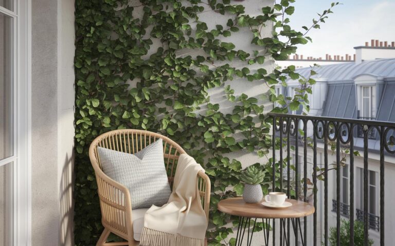 Ficus pumila, Kletterfeige: die Kletterpflanze, die von selbst haftet und Wände und Balkon begrünt