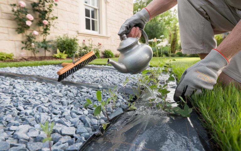 Kiesweg: 3 natürliche Maßnahmen ab März 2026, um Unkraut zu begrenzen