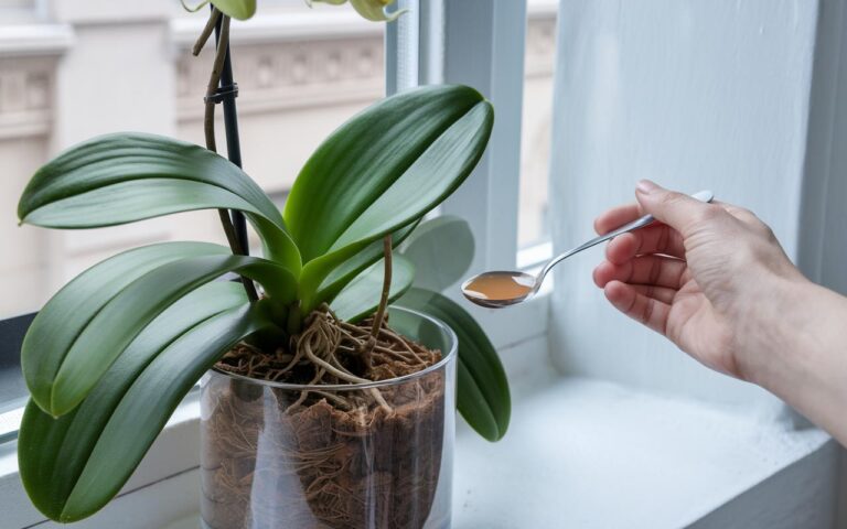 Orchidee ohne Blüten: Mais-Kochwasser, löffelweise auf die Wurzeln, regt das Wachstum wieder an