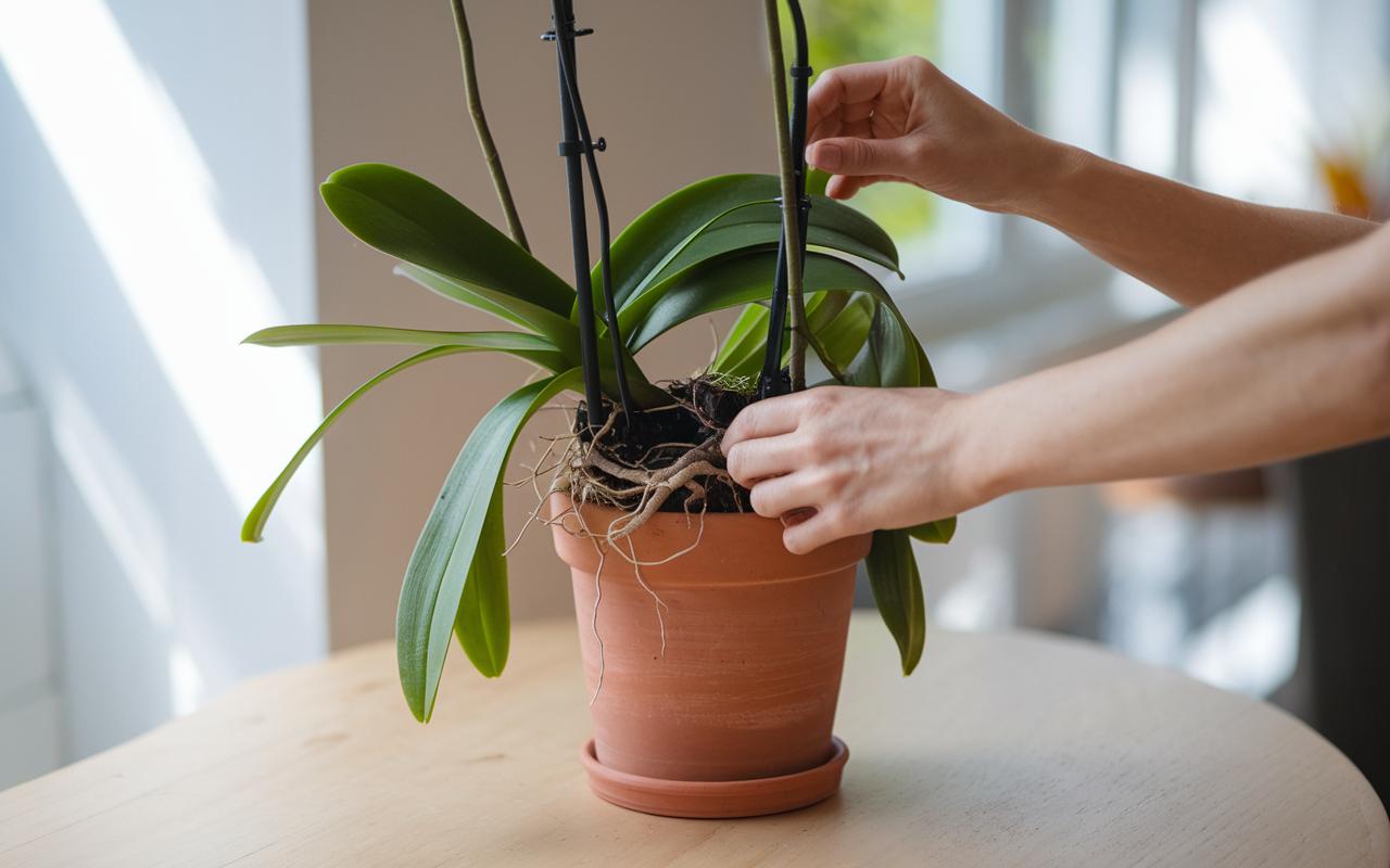 Orchideenwurzeln außerhalb des Topfes: Abschneiden oder umtopfen? Klarer Leitfaden, um Fehler zu vermeiden